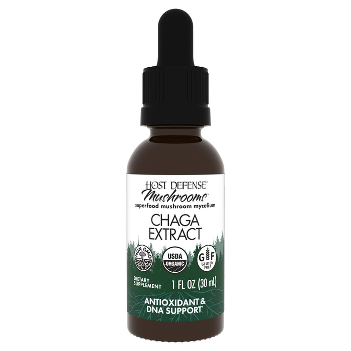 Host Defense Chaga Extract - Immune Support & Antioxidant Boost | 1 fl oz