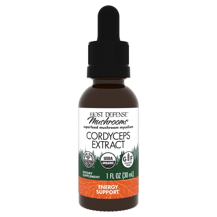 Host Defense Cordyceps Extract – Immune & Energy Support (1 fl oz)