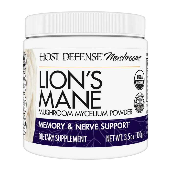 Host Defense Lion's Mane Powder - Brain Health & Focus (66 Servings)
