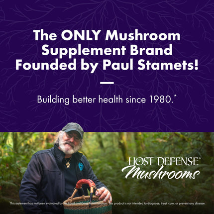 Host Defense MyCommunity Capsules – 17-Species Mushroom Blend for Immune Support (120 Vegan Capsules)