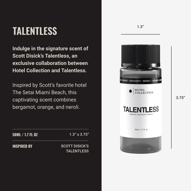 Hotel Collection Diffuser Oil: Talentless Oil Blend by Scott Disick — Lemon Zest, Juniper Berries & Agarwood (50ML)