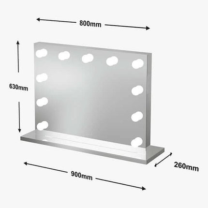 Hepburn Hollywood Mirror 80x60cm