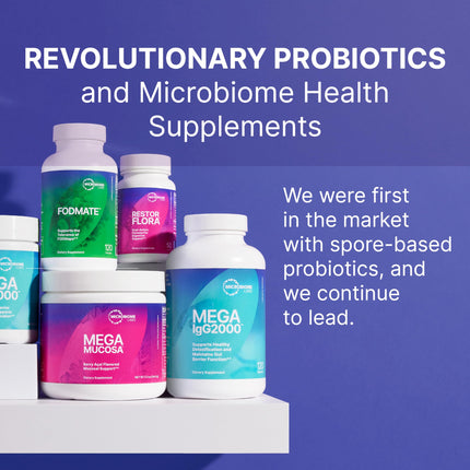 Microbiome Labs HU58 Bacillus Subtilis Probiotics for Digestive Health & Immune Support - 10B CFU Daily Capsules (60)