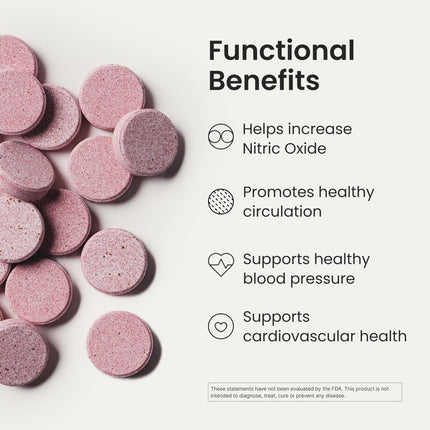Humann Neo40 Daily – Quick-Dissolve Nitric Oxide Support for Heart & Circulation (30 Fruity Tablets)