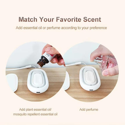 HUTIP Waterless Diffuser | Portable Mini Cordless Travel Essential Oil Diffuser