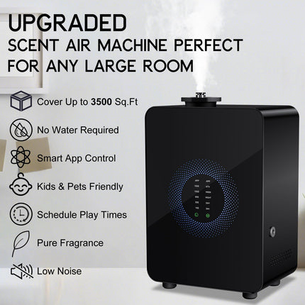 HVAC Scent Diffuser (Up To 3,500 Sq Ft) - Cold Air Diffusion, Black