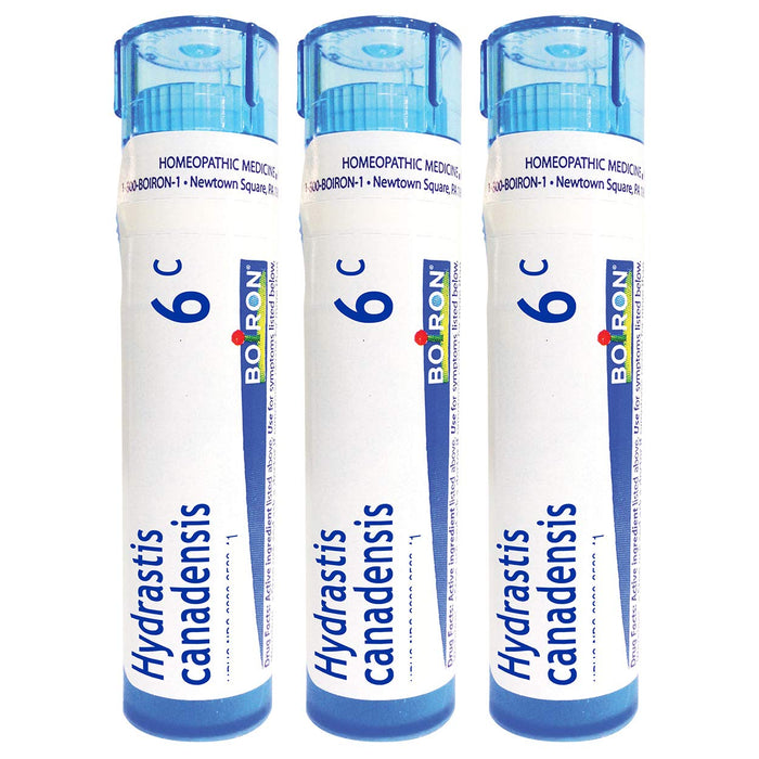 Boiron Hydrastis Canadensis 6C Postnasal Drip Homeopathic Medicine – Pack of 3 (240 Pellets)