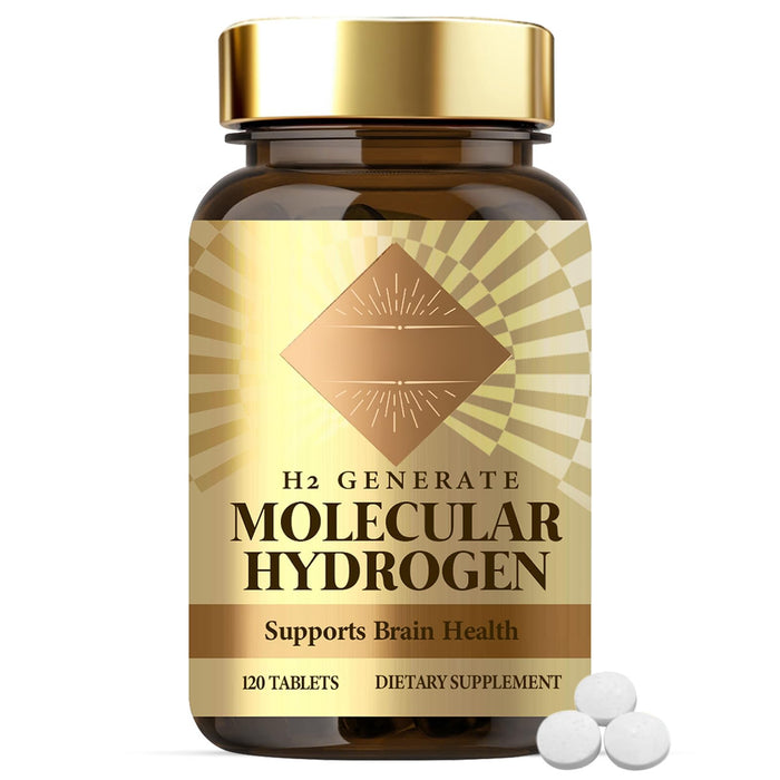 Hydrogen Water Tablets – 120 Count | H2 Molecular Hydrogen with Magnesium, Fast-Dissolving & Non-GMO