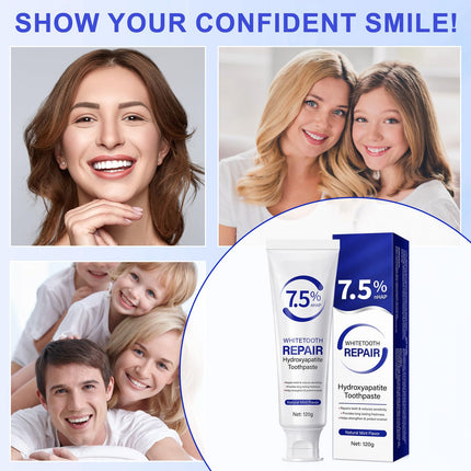 Hydroxyapatite Toothpaste for Enamel Protection - Fluoride-Free for Sensitive Teeth