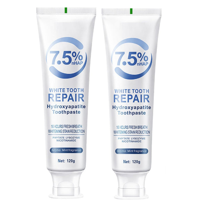 Hydroxyapatite Toothpaste for Enamel Protection & Strengthening - Gentle Mint, 4.23oz (2pcs)