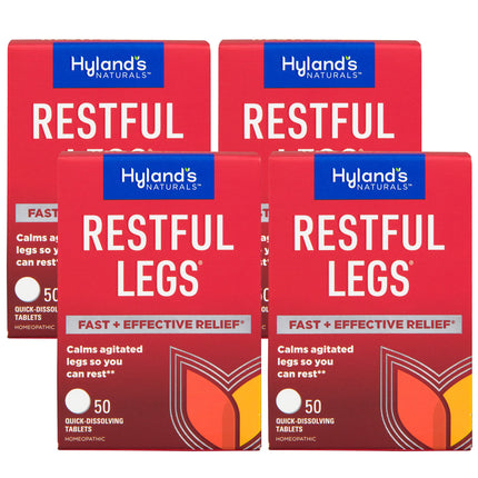 Hyland's Restful Legs Tablets 50 ea (Pack Of 4) | Natural Homeopathic Leg Relief