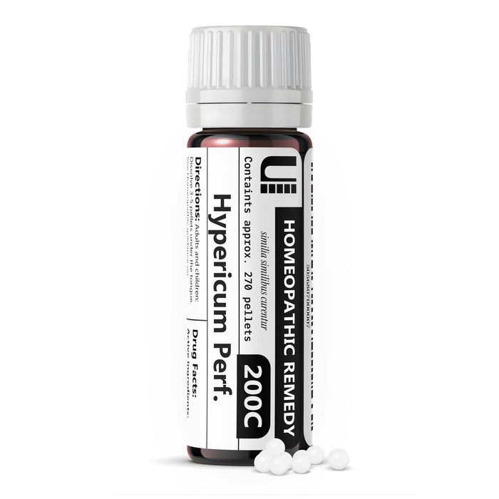 Hypericum Perforatum 200C Homeopathic Remedy, 270 Pellets – Lactose-Free, No Additives