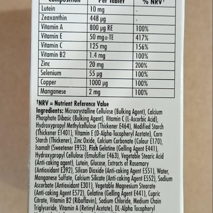ICaps Extra Lutein Tablets 30s – 2 Pack | Supports Normal Vision Maintenance