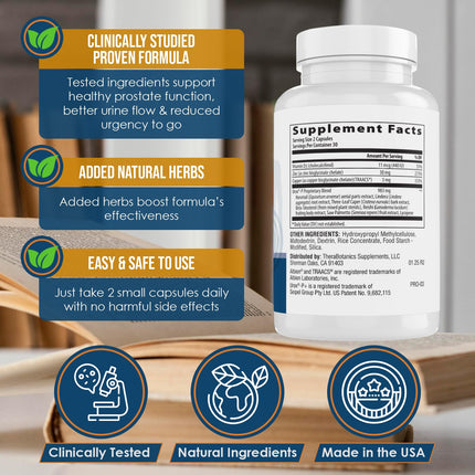 Advanced Men's Prostate Support by Ideal Prostate Plus Ultra with Reishi Mushroom, Saw Palmetto, Lycopene and More for Natural Relief