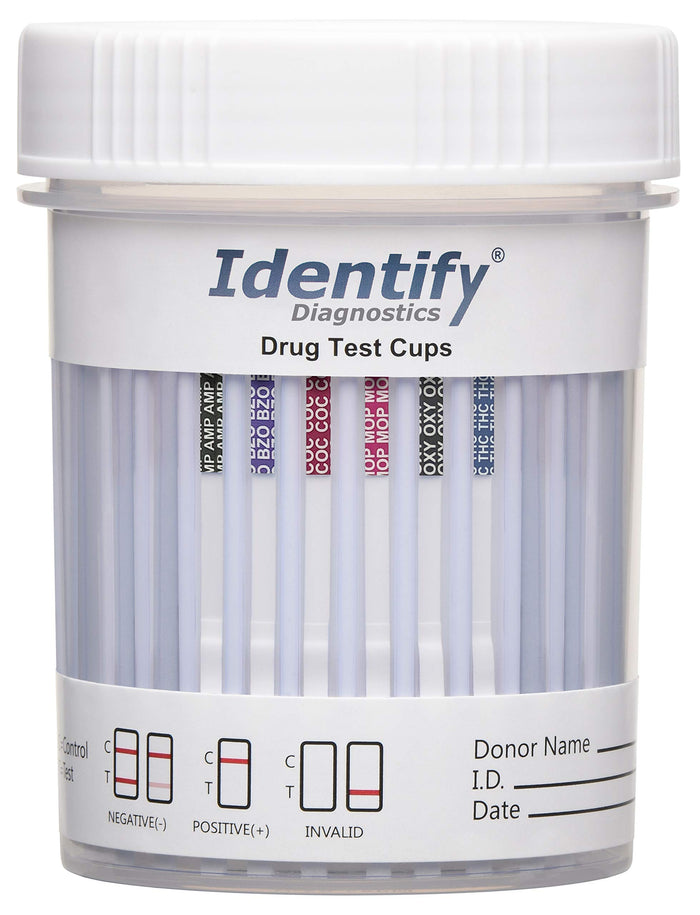 Identify Diagnostics 6-Panel CLIA-Waived Drug Test Cups – 5 Pack