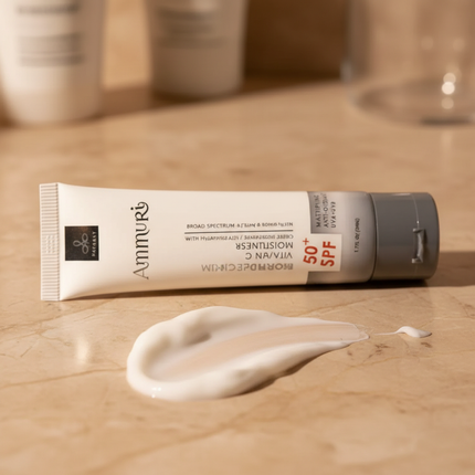 Vitamin C Day Cream SPF 50 for Brightening & Sun Protection | Ammuri