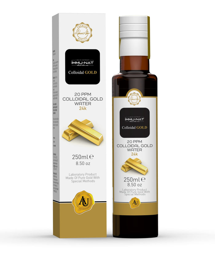 Immu-nat Colloidal Gold Water 24K 20ppm (8.5oz) – Focus, Calm & Sleep Support
