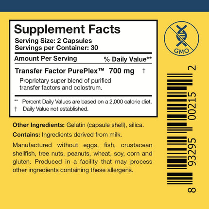 Researched Nutritionals Transfer Factor Sensitive - Immune Support Capsules (60)