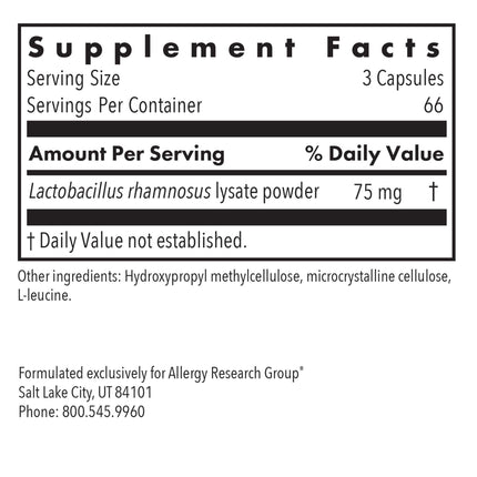 ImmunoBiotic Pro: Lactobacillus Rhamnosus Lysate 75mg, Immune Support (Vegetarian, 200 Count)