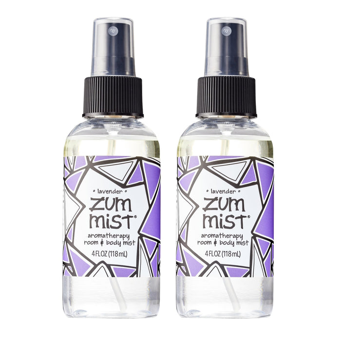 Indigo Wild Zum Mist Lavender Room & Body Spray – 4 oz, 2-Pack | Aromatherapy Essential Oil Spray