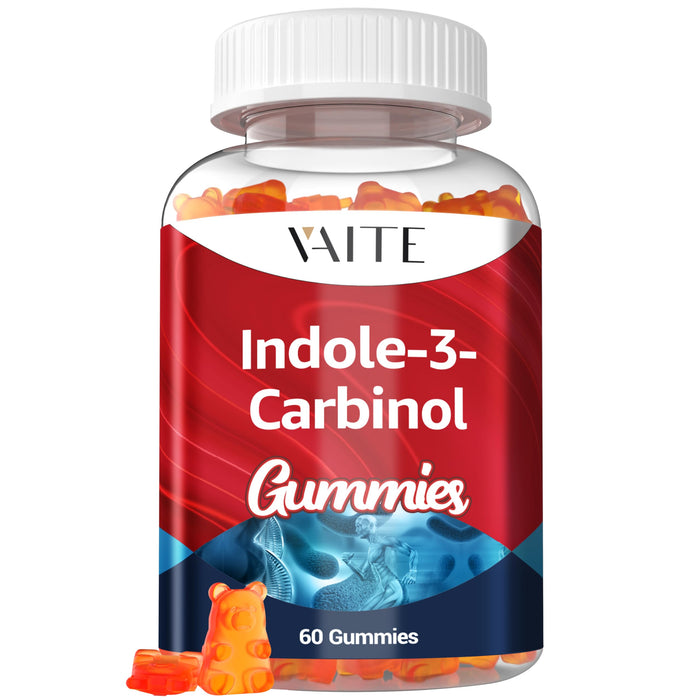 Indole-3-Carbinol 400mg Gummies – Hormonal Balance & Antioxidant Support | 60 Vegan Chewables (Non-GMO, Gluten-Free)