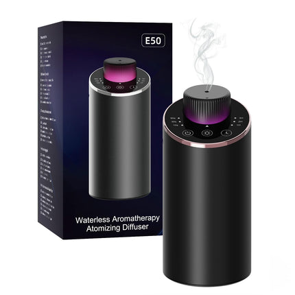 INXDOLHOM Waterless Essential Oil Diffuser | Portable Car & Home Nebulizer, 3 Timers