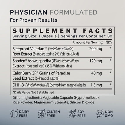 InfiniWell IgNIGHT Sleep Aid – Valerian, Ashwagandha & Grains of Paradise
