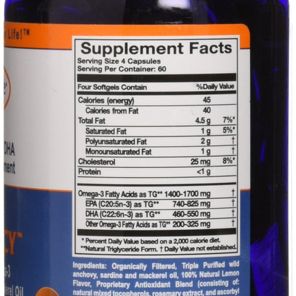 Innate Choice Omega Sufficiency Lemon 240 Capsules | Omega Supplement