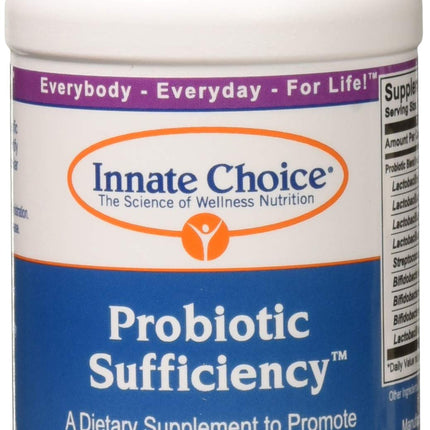 Innate Choice Probiotic Sufficiency – 60 Vegetarian Capsules for Digestive Balance
