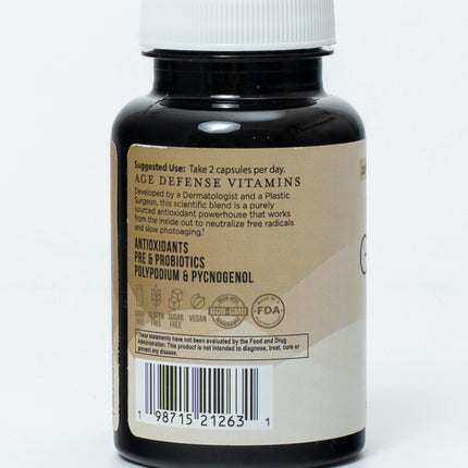 Inner Glow Age Defense Vitamins – Dermatologist & Plastic Surgeon Developed Antioxidant Formula for Photoaging and Melasma – Vegan, Gluten-Free – 60 Capsules