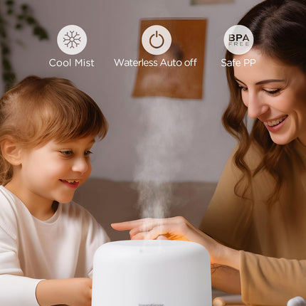 InnoGear 500ml Essential Oil Diffuser with Remote – Large Room Ultrasonic Humidifier & Auto-Off