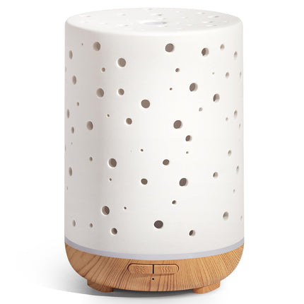 InnoGear 150ml Ceramic Ultrasonic Essential Oil Diffuser – White