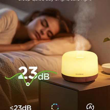 InnoGear Aromatherapy Diffuser & 10 Essential Oils Set - 500ml, Remote