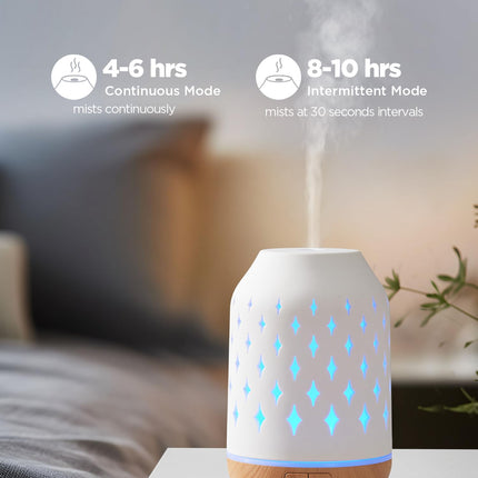 InnoGear 150ml Ceramic Diffuser – Ultrasonic Cool Mist, 2 Mist Modes