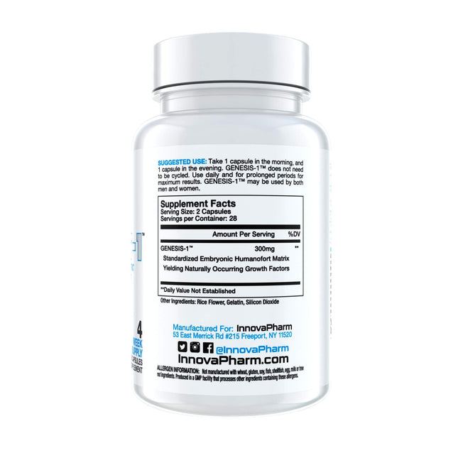 InnovaPharm GENESIS-1 - 56 Capsules | Embryonic Growth Factor Matrix