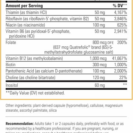 Integrative Therapeutics Active B-Complex – Cellular Energy & Immune Support (120 Capsules)