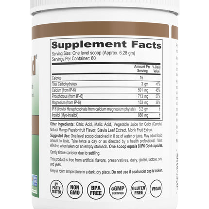IP-6 Gold Powder Mango Passionfruit Flavor, 60 Servings