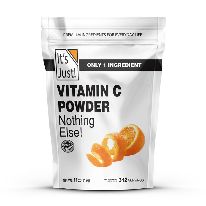 It's Just! Vitamin C Powder - 100% Pure L-Ascorbic Acid, 11oz, USA Made
