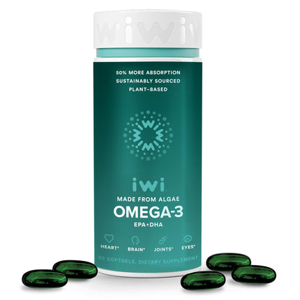 Iwi Omega-3 Vegan Algae Omega-3 - 30 Softgels | EPA + DHA