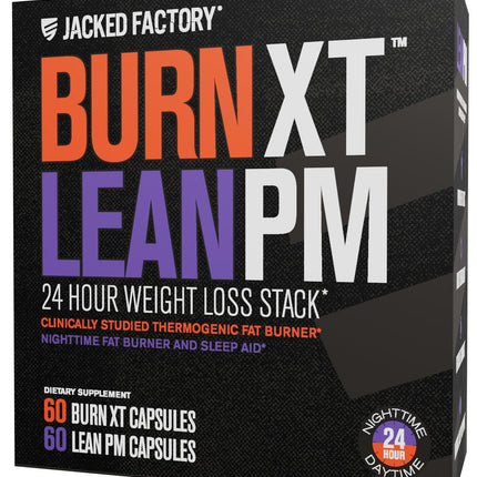 Jacked Factory Burn-XT + Lean-PM Kit — 24-Hour Fat Burning Stack