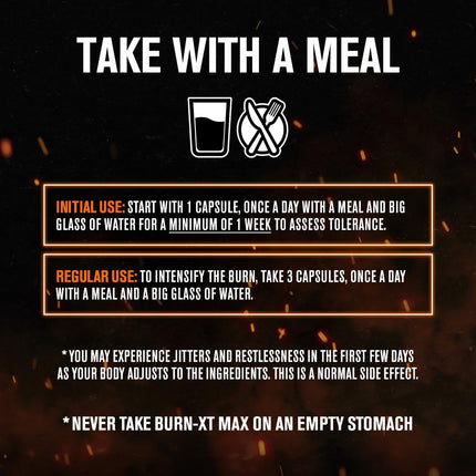 Jacked Factory Burn-XT Max: High-Performance Thermogenic Fat Burner with PurCaf Caffeine, MitoBurn & Green Tea | 90 Capsules