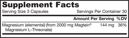 MagMind Magnesium L-Threonate (3 Pack) – 90 Capsules | Jarrow Formulas