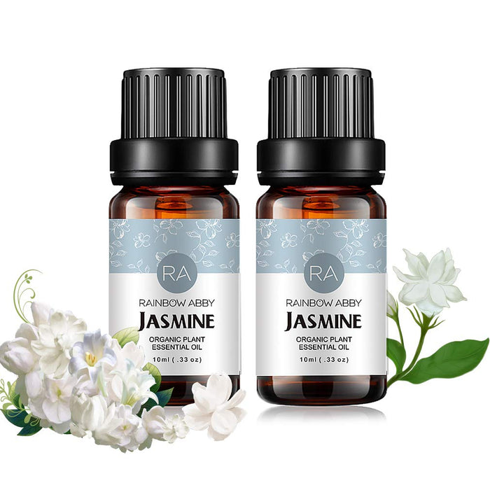 2-Pack Jasmine Essential Oil 100% Pure Organic Aroma Oil (2x10ml) for Diffusers