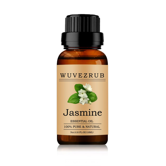 Jasmine Essential Oil 10ml – Organic 100% Pure & Natural for Aromatherapy Diffuser (0.33 fl oz)