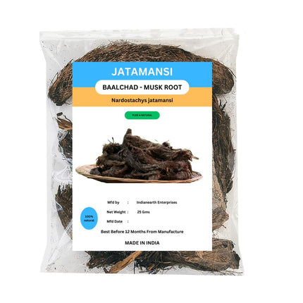 2 Packs Jatamansi Root – Balchad Musk Root, Spikenard (Nardostachys Jatamansi) 25 GMS