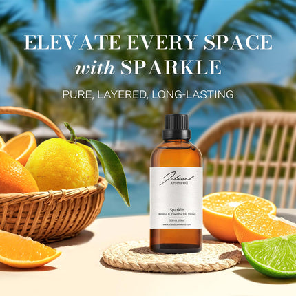 JCLOUD Sparkle Hotel Diffuser Oil | Luxury Natural Essential Oils for Home & Waterless Diffusers – 3.38 Fl Oz