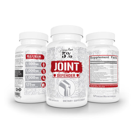 5% Nutrition Joint Defender: Maximum Joint Support Supplement | Collagen, Glucosamine, Chondroitin