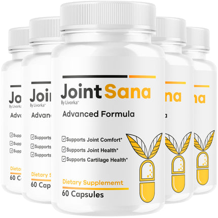 (5 Pack) Joint Sana Capsules – Official JointSana Supplement, 300 Capsules