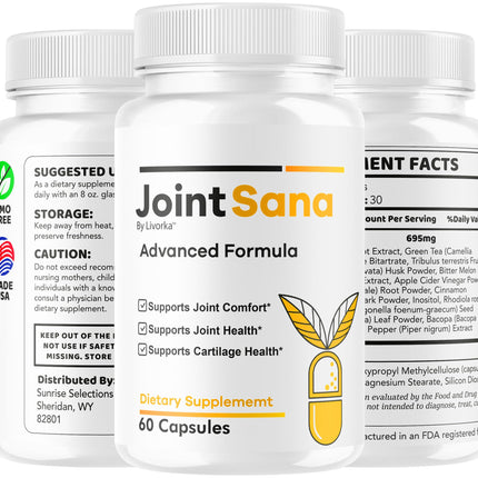 (5 Pack) Joint Sana Capsules – Official JointSana Supplement, 300 Capsules