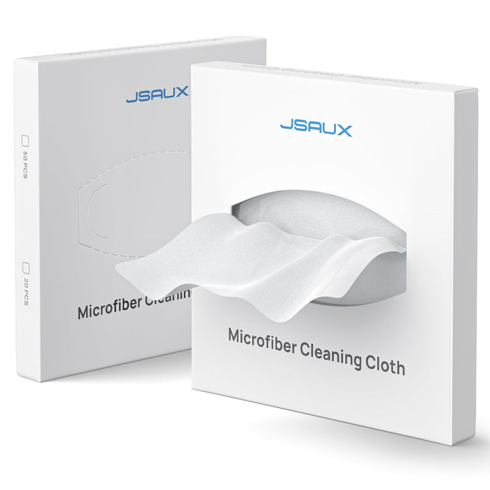 JSAUX Microfiber Cleaning Cloth (100 Total) for Switch 2| Eye Glass Disposable Clean Cloth| Safe for Lens, Eyeglasses, Glasses, Screens, Camera, iPad, iPhone, Phone, Steam Deck, LCD TV Screen and More